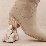 Miim Alessia Tan Suede Western Boots - Jessi Jayne Boutique