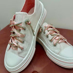 Very G White Glitter Aman Mary's Version Sneakers - Jessi Jayne Boutique