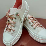 Very G White Glitter Aman Mary's Version Sneakers - Jessi Jayne Boutique