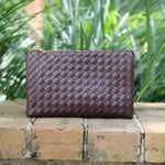 Liz Coffee Woven Crossbody Purse - Jessi Jayne Boutique