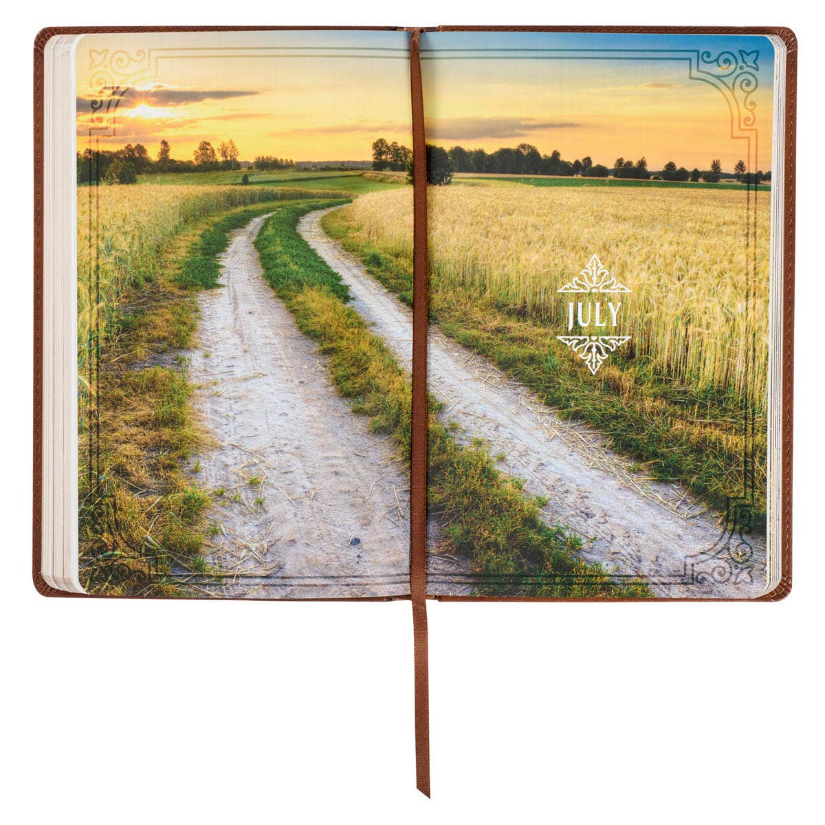 Devotional Walking with God Large Print Faux Leather - Jessi Jayne Boutique