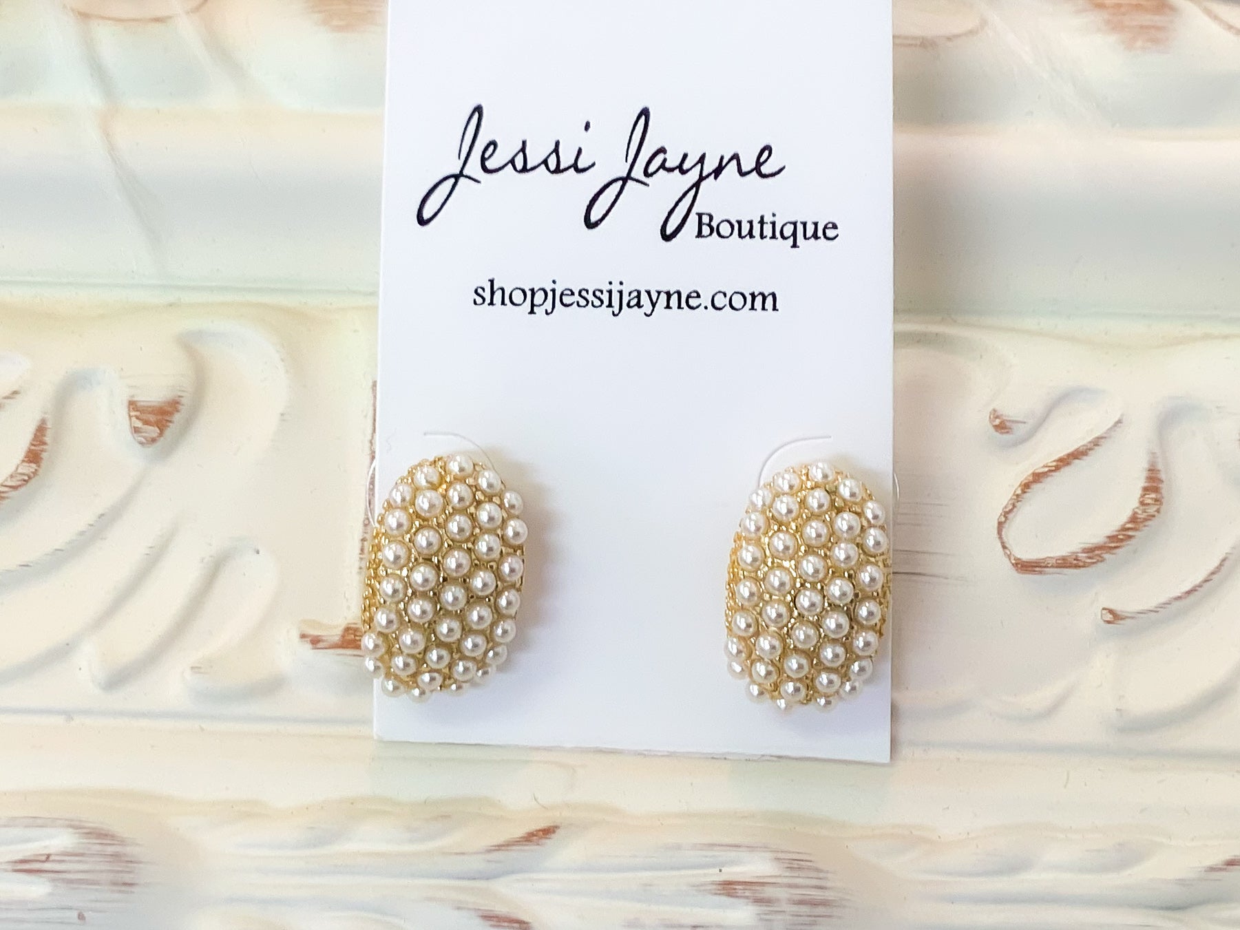 Gold Dainty Pearl Drop Stud Earrings - Jessi Jayne Boutique