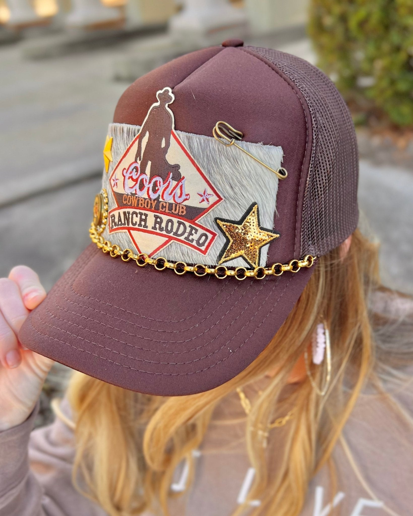Summer Renee Bullet Trucker Hat Coors Cowboy Club Ranch Rodeo - Jessi Jayne Boutique