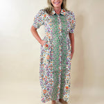 Botanical Tapestry Maxi Dress - Jessi Jayne Boutique