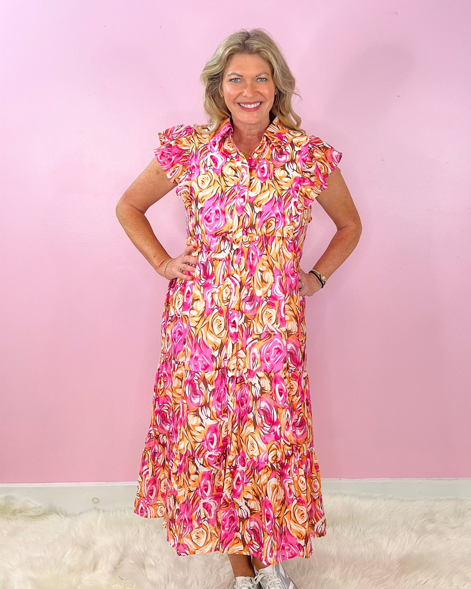 Garden Party Twirl Dress - Jessi Jayne Boutique