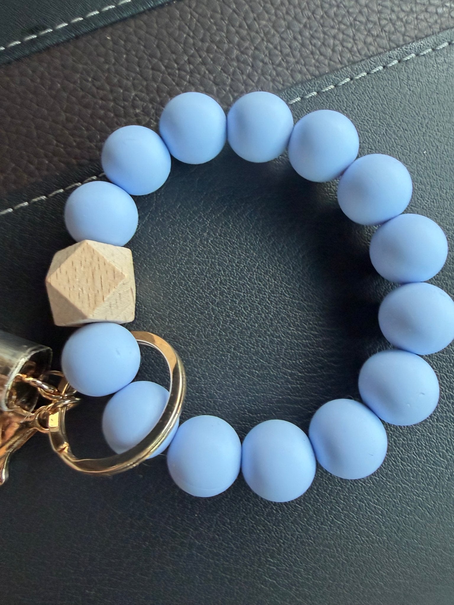 Silicone Beaded Wristlet Keychain - Jessi Jayne Boutique