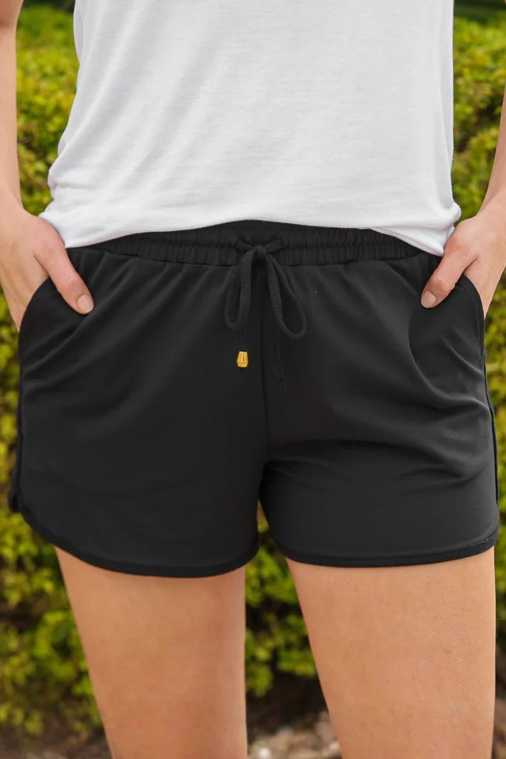 After Dark Black Everyday Shorts - Jessi Jayne Boutique