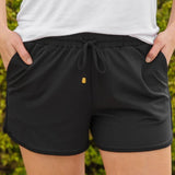 After Dark Black Everyday Shorts - Jessi Jayne Boutique