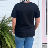 Everyday Ease Split Neck Top
