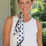 Henley Horsebit Buckle Polka Dot Scarf Necklace - Jessi Jayne Boutique