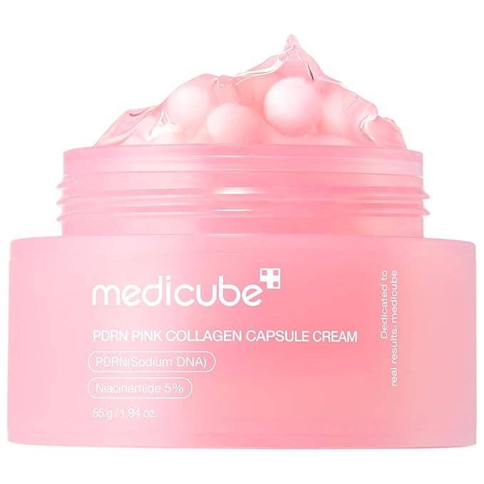 MEDICUBE Salmon DNA PDRN Pink Collagen Capsule Cream 55g 1.94 oz - Jessi Jayne Boutique