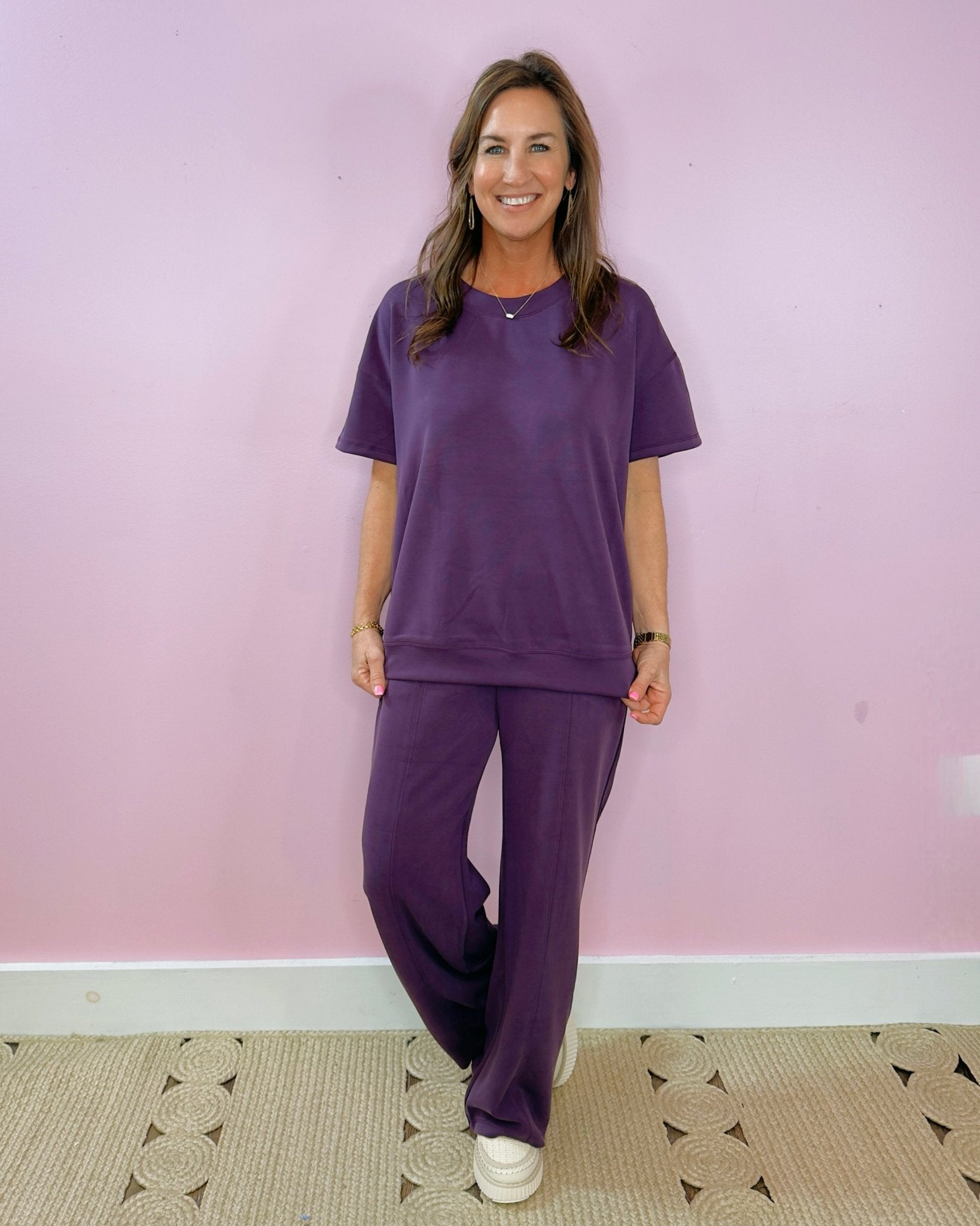 Plum Luxe Lounge Set - Jessi Jayne Boutique
