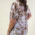 Desert Bloom Mixed Print Top - Jessi Jayne Boutique