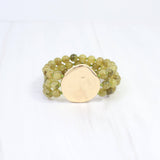 Kori Beaded Stretch Bracelet Olive - Jessi Jayne Boutique