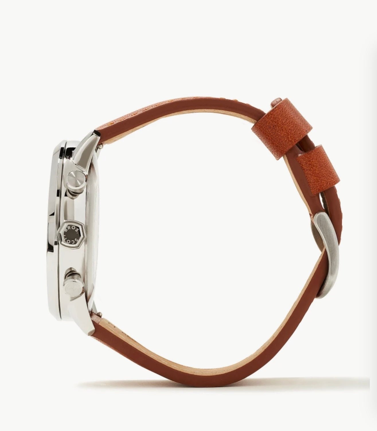 Scott Bros Evan’s 44mm Stainless Steel Field Watch In Ivory - by Kendra Scott - Jessi Jayne Boutique