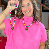 Chansuttpearls Color Me Happy Heart Necklace