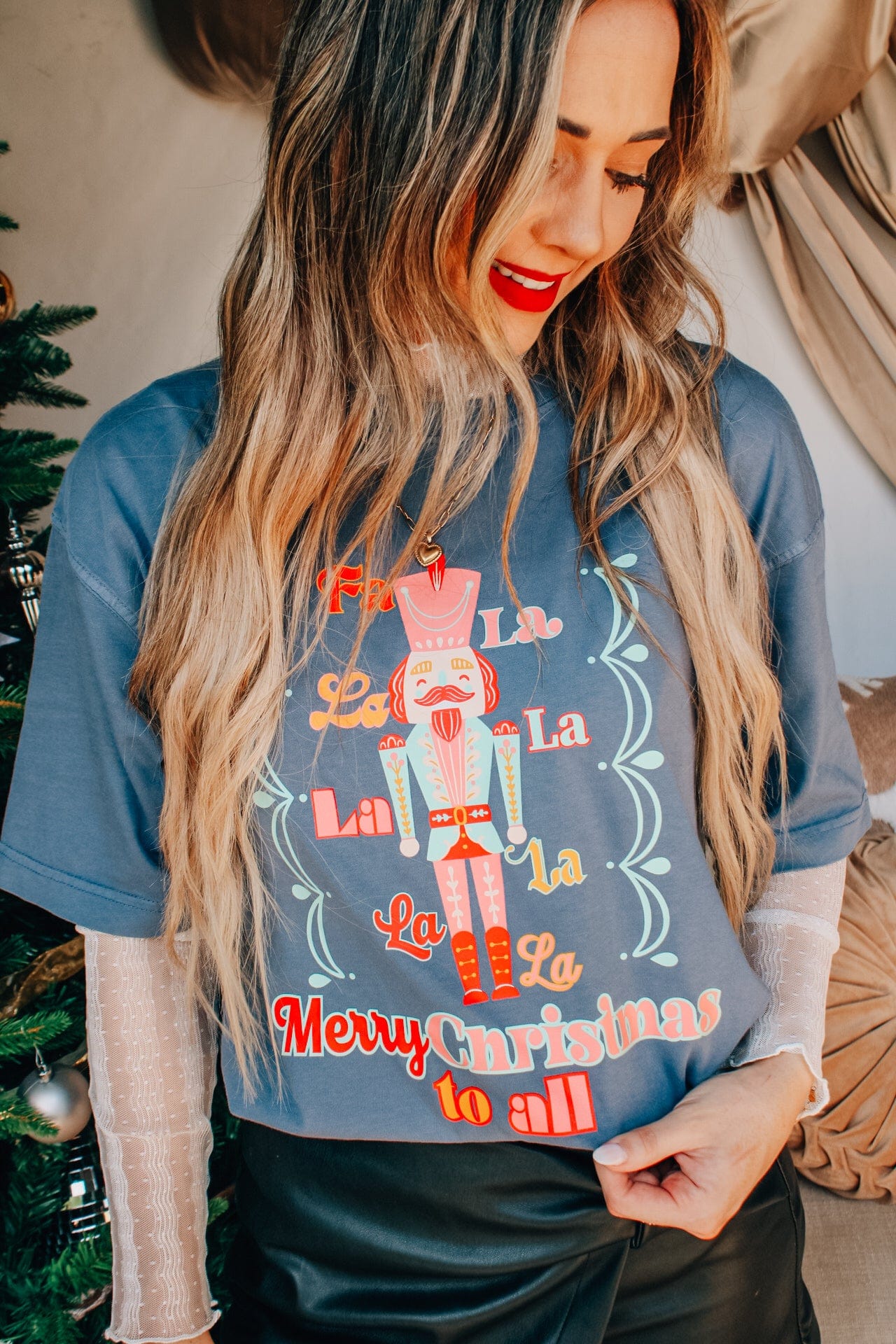 FaLaLa Nutcracker Tee - Jessi Jayne Boutique