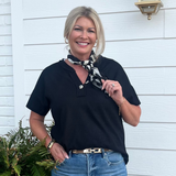 Everyday Ease Split Neck Top