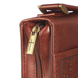 Bible Cover Classic Brown Names of God Brown Ex. 34:6: Medium - Jessi Jayne Boutique