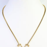 Ludlow Horsebit Necklace Gold