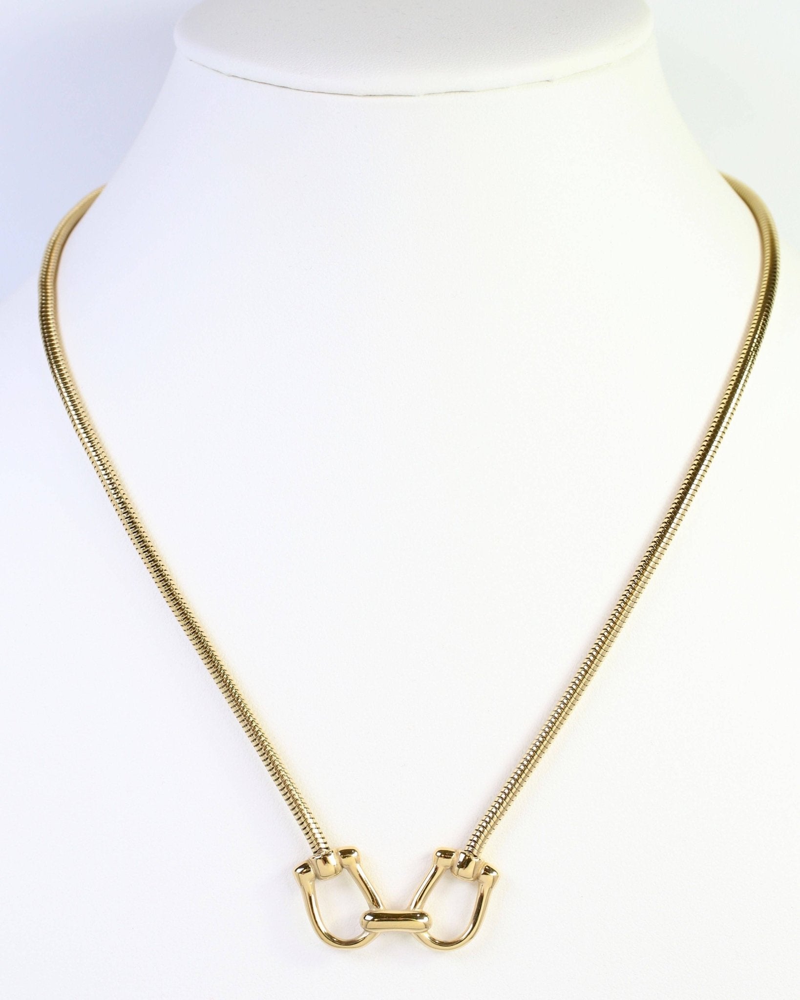 Ludlow Horsebit Necklace Gold - Jessi Jayne Boutique