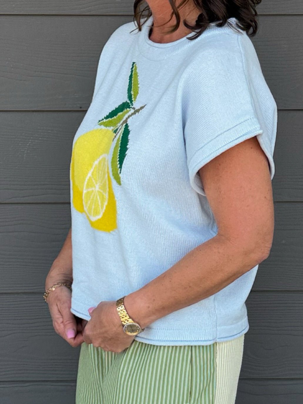 Limoncello Days Sweater Top - Jessi Jayne Boutique