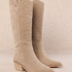 Miim Alessia Tan Suede Western Boots - Jessi Jayne Boutique