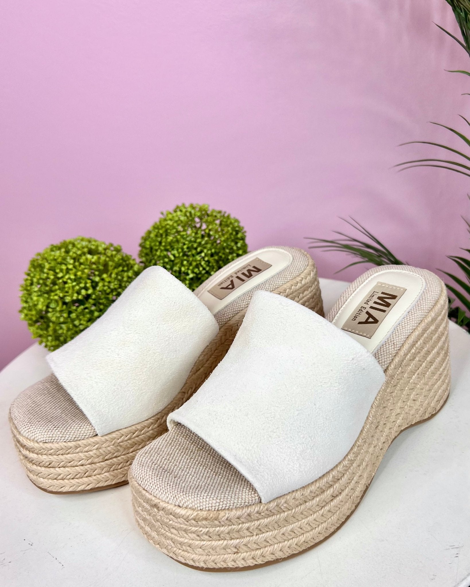 MIA Palma Espadrille Platform Wedge Sandal In Bone - Jessi Jayne Boutique