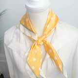 Sunny Side Polka Dot Satin Scarf - Jessi Jayne Boutique