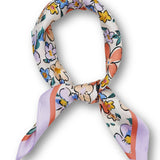 Kendall Floral Print Scarf Purple