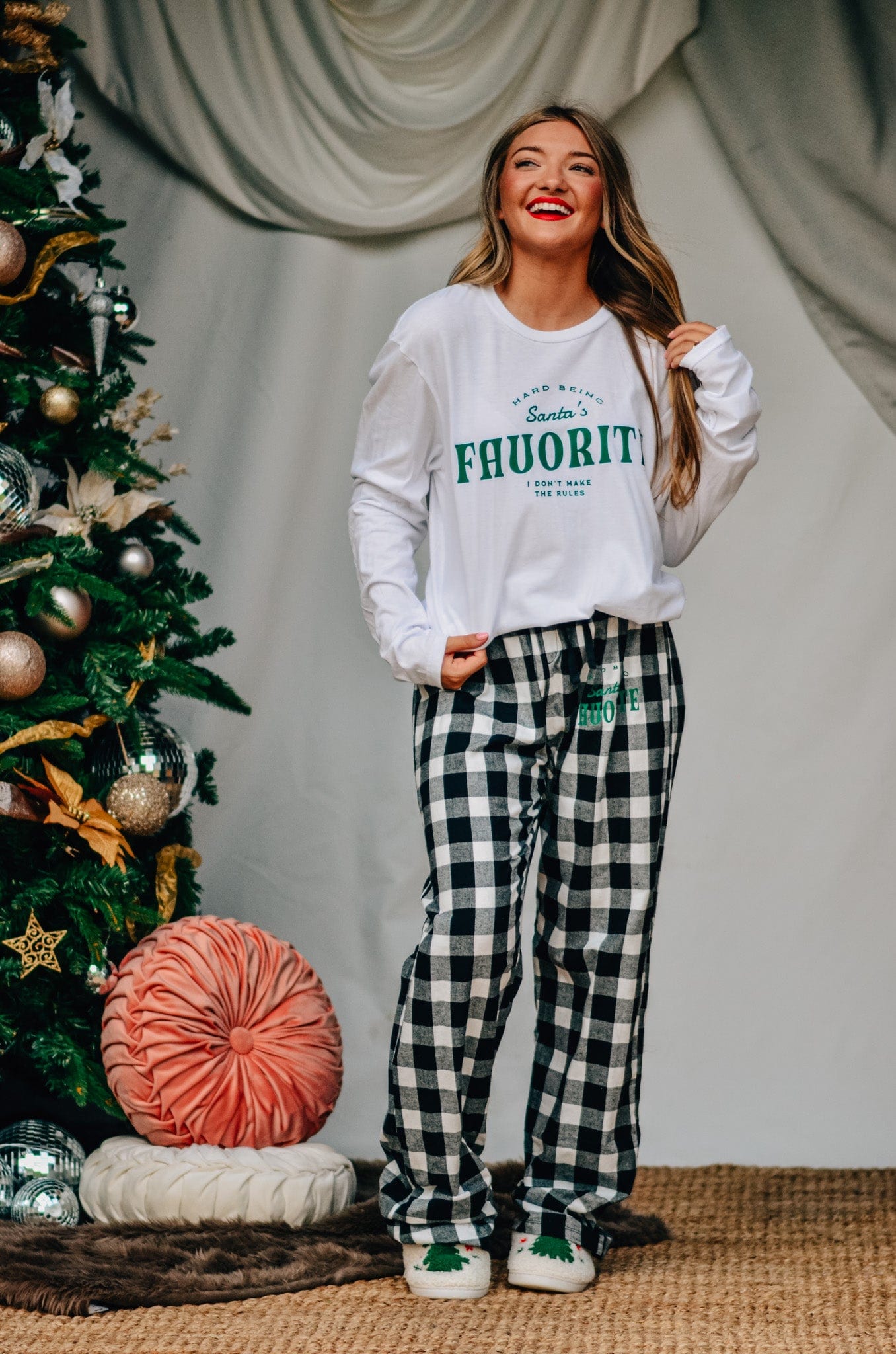 Santa’s Favorite Plaid Pants - Jessi Jayne Boutique