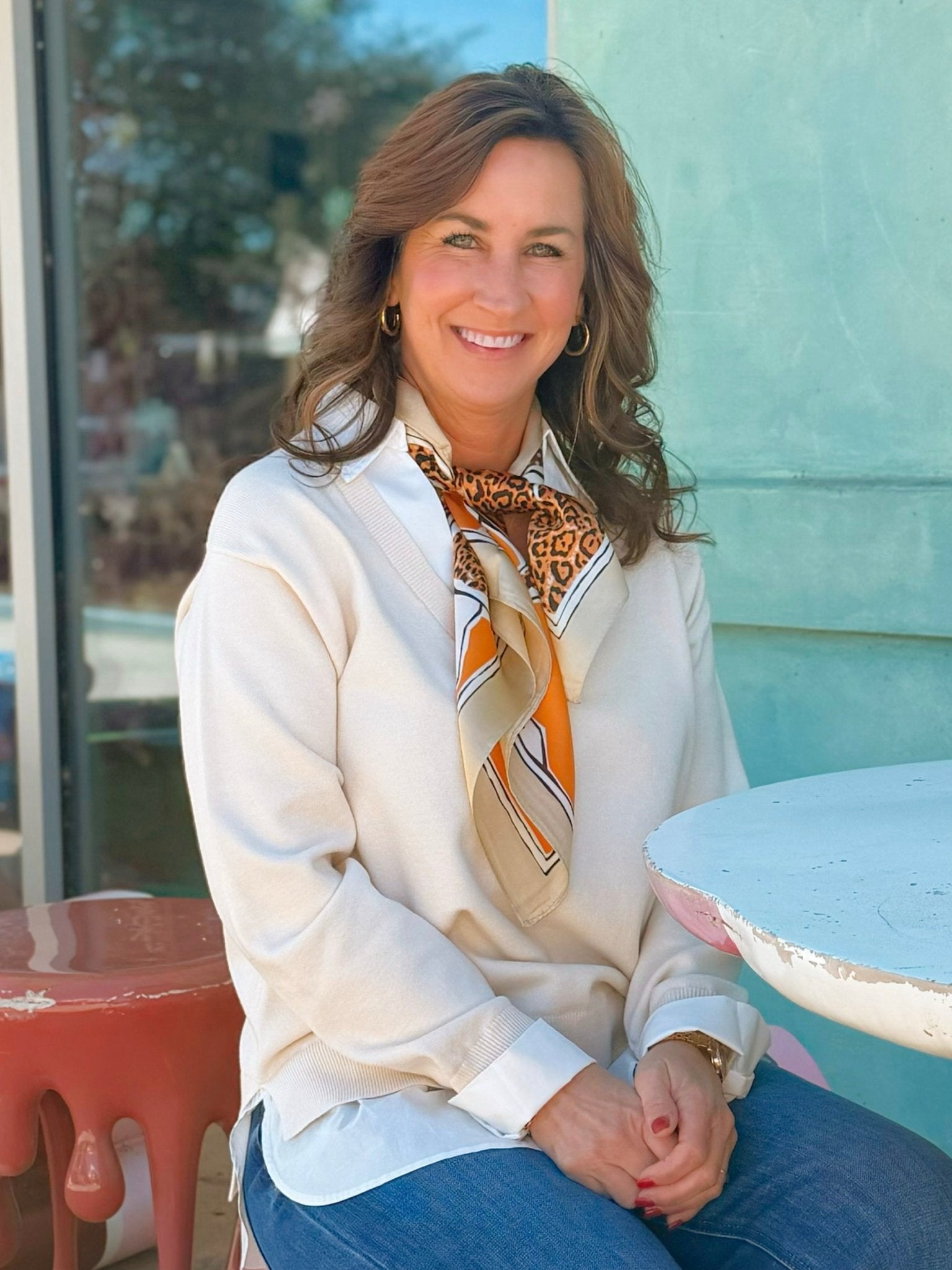 Polished Layers V - Neck Sweater - Jessi Jayne Boutique