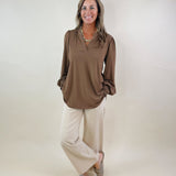 Mocha Muse Blouse - Jessi Jayne Boutique