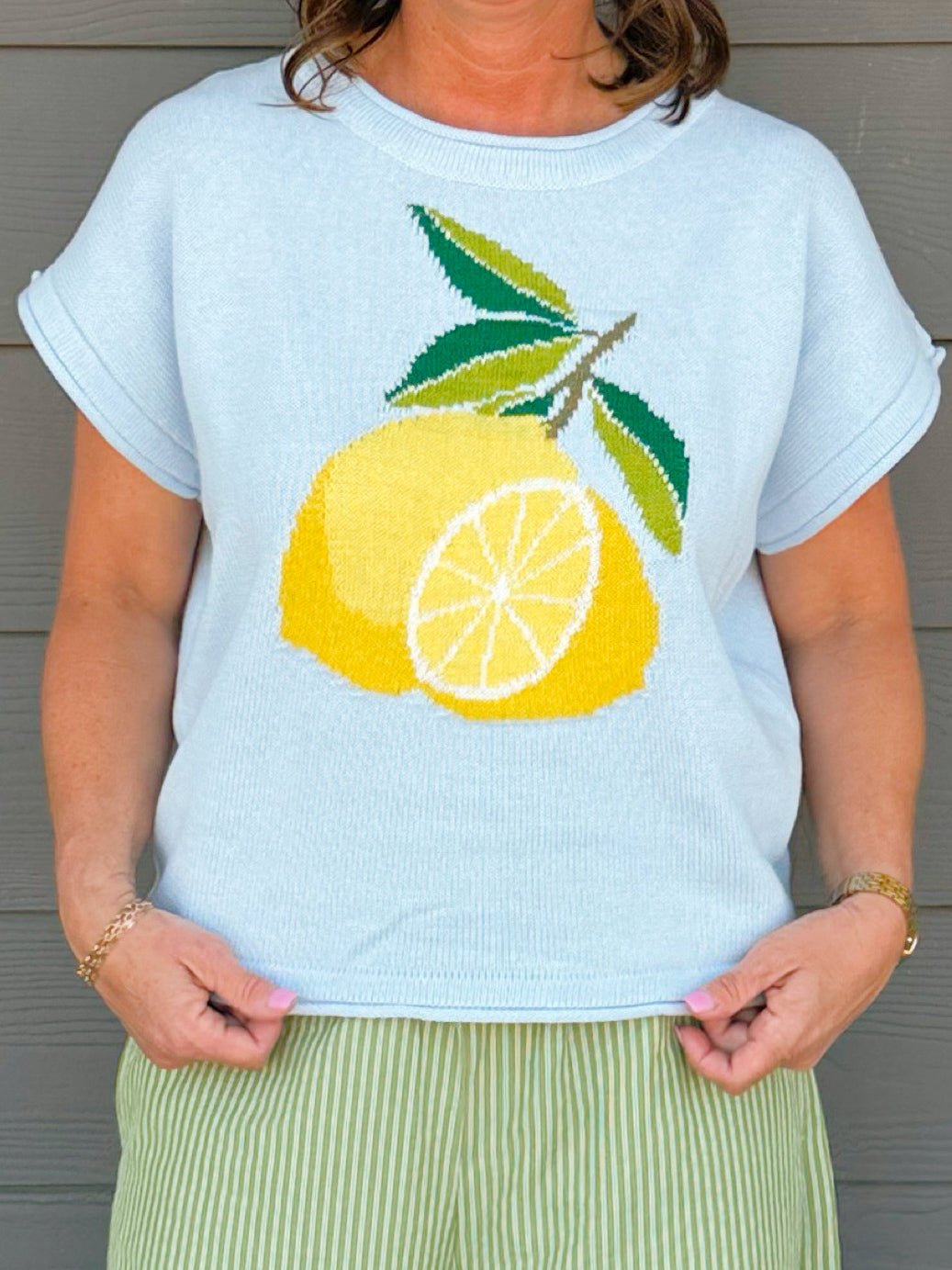 Limoncello Days Sweater Top - Jessi Jayne Boutique