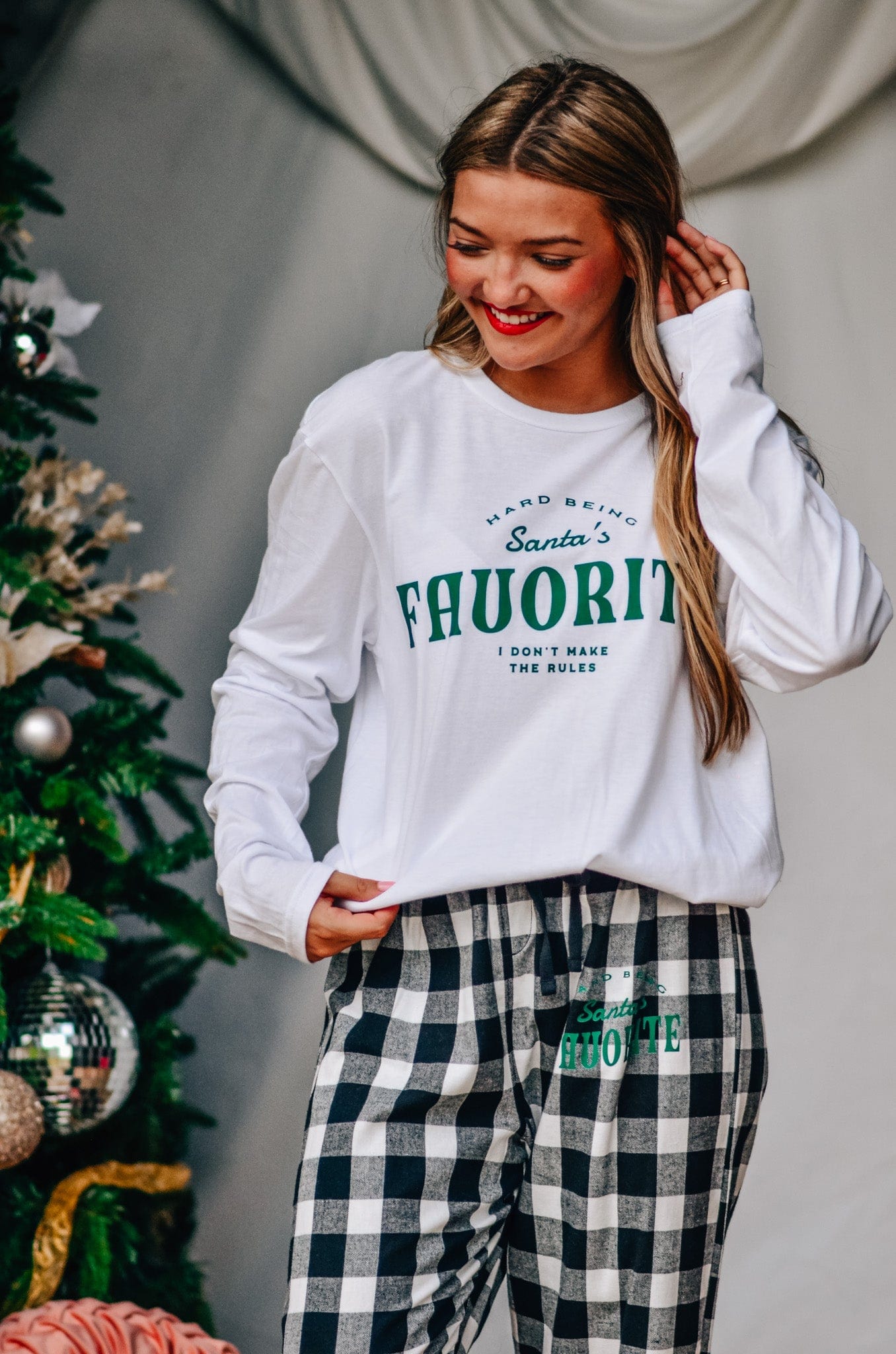 Santa’s Favorite Plaid Pants - Jessi Jayne Boutique