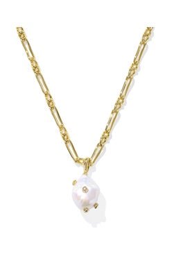 Kendra Scott Melody Long Gold Freshwater Cultured Pearl Necklace - Jessi Jayne Boutique