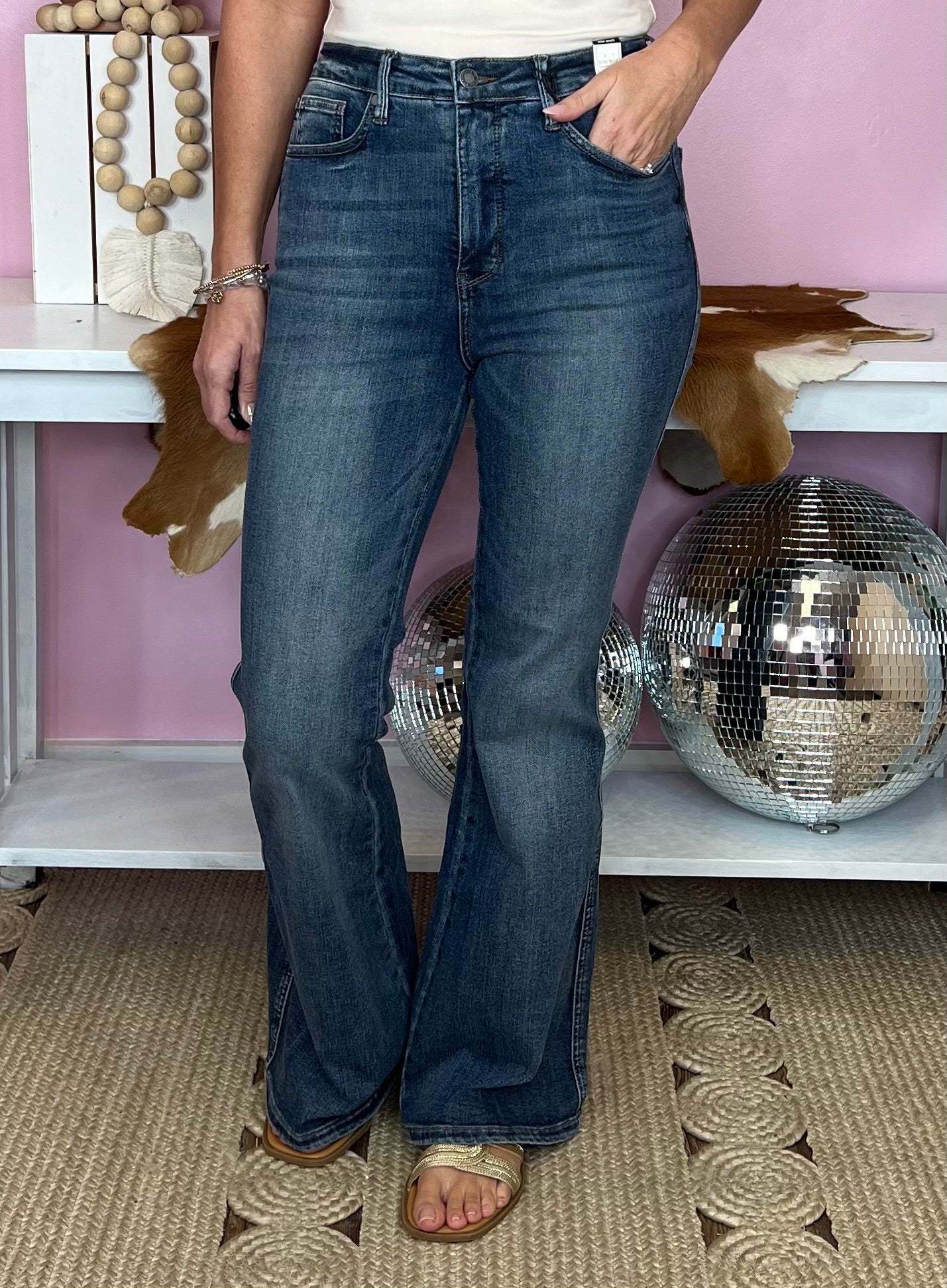 Judy Blue Just As It Is Flare Jean - Jessi Jayne Boutique