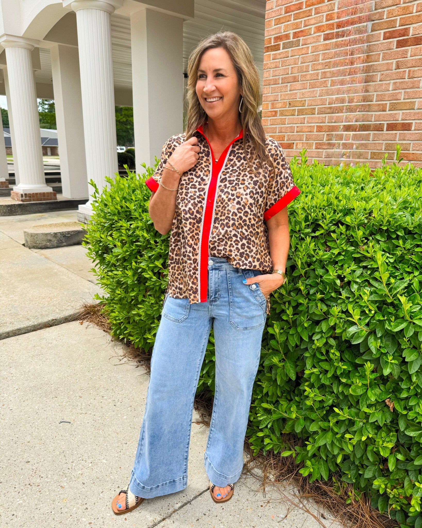 Bold Instinct Button Down Top - Jessi Jayne Boutique