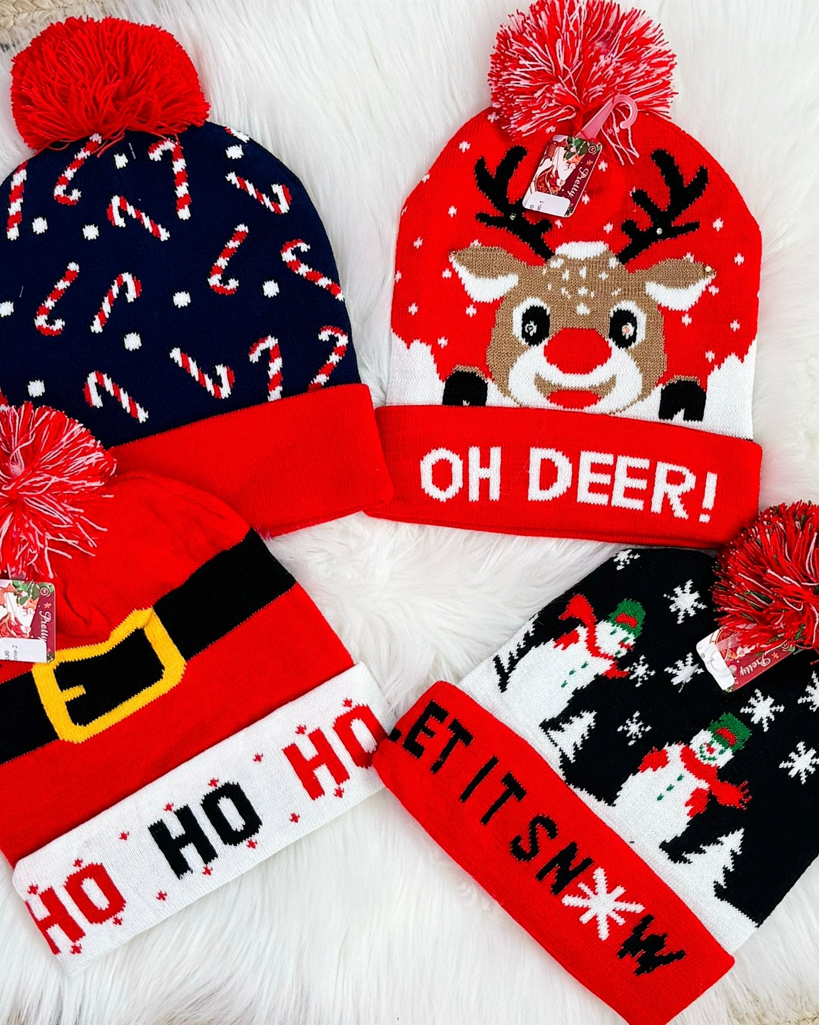 Christmas Beanie (four styles) - Jessi Jayne Boutique