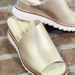 Golden Hour Brushed Gold Wedges - Jessi Jayne Boutique