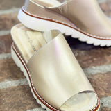 Golden Hour Brushed Gold Wedges - Jessi Jayne Boutique