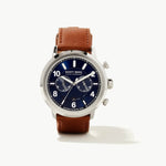 Scott Bros Evan’s Stainless Steel 44mm Field Watch in Blue - By Kendra Scott - Jessi Jayne Boutique