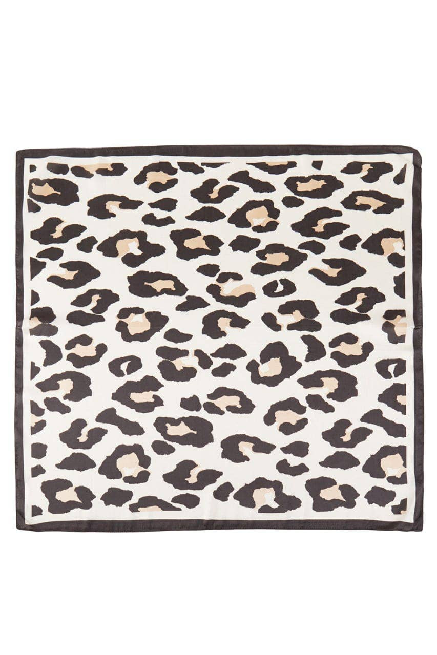 Tyler Leopard Pattern Scarf Beige - Jessi Jayne Boutique