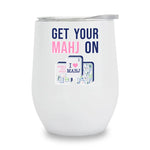 Get Your Mahj On White Wine Tumbler - Jessi Jayne Boutique