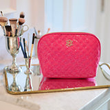 Capri Large Hot Pink Paten Pouch