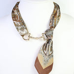 Lana Horsebit Scarf Necklace Brown - Jessi Jayne Boutique