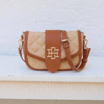 Griffin Crossbody Natural Saddle Purse - Jessi Jayne Boutique