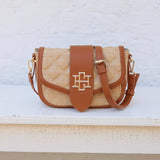Griffin Crossbody Natural Saddle Purse - Jessi Jayne Boutique