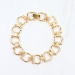 Ely Petite Horsebit Chain Bracelet Gold - Jessi Jayne Boutique