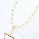 Carney Pearl Horsebit Necklace - Jessi Jayne Boutique